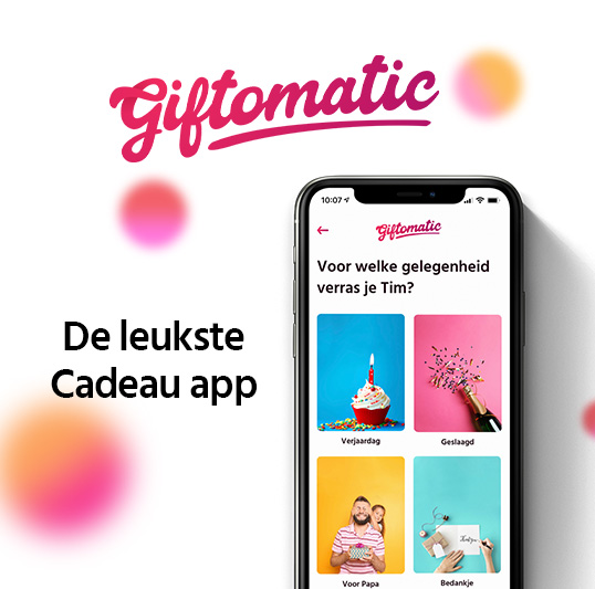 Geven wordt feestje met de cadeau app van Giftomatic