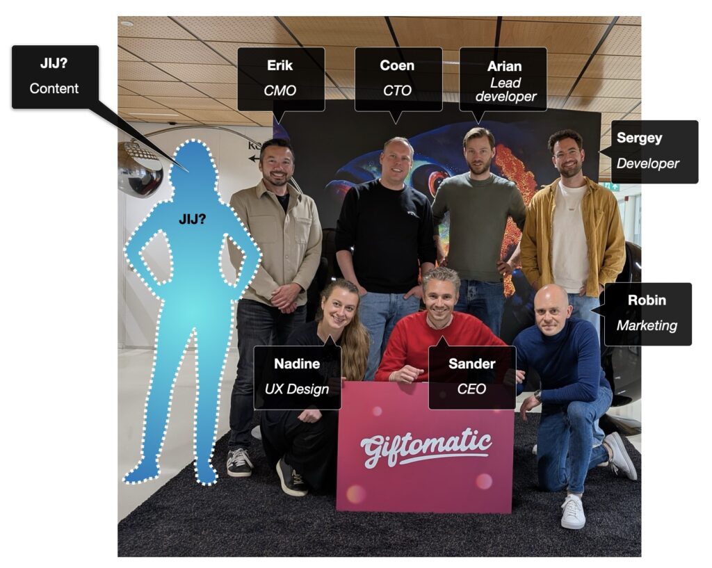 team giftomatic content medewerker
