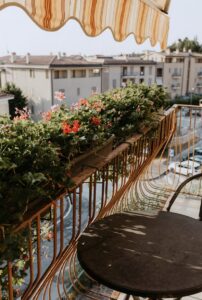 bloemen balkon